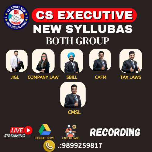 CS EXECUTIVE NEW SYLLABUS BOTH GROUP ( RECORDED BATCH ) BOTH GROUP ...